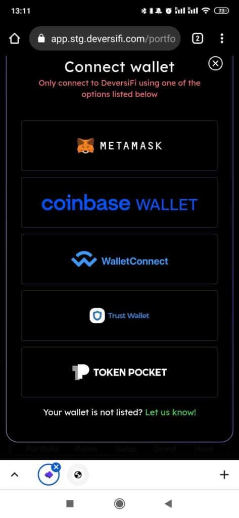 Connect Coinbase Wallet – NFTify Support