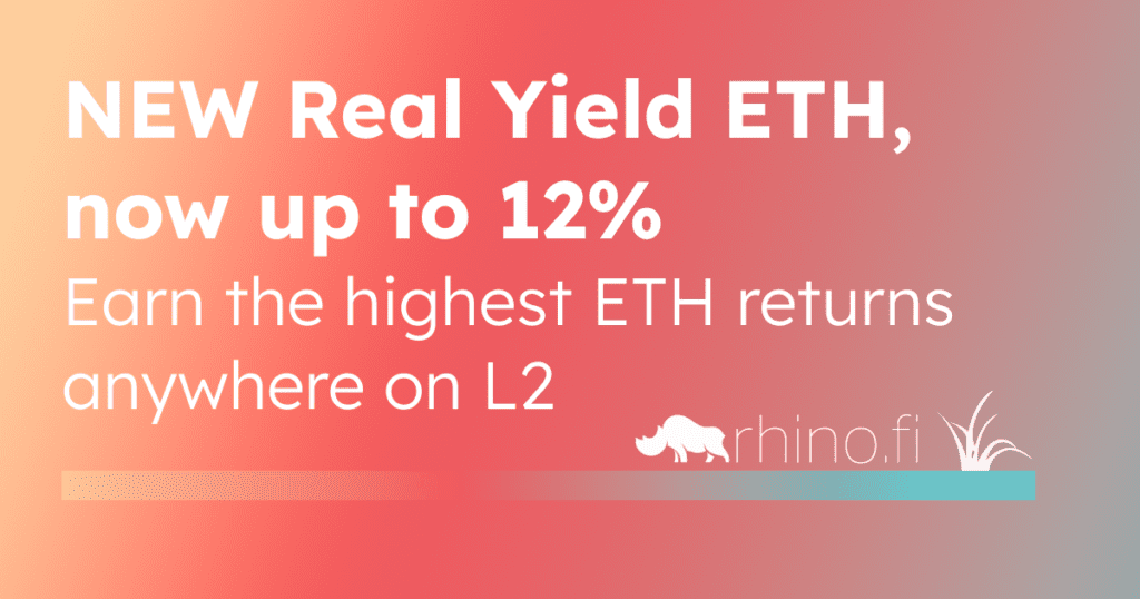 Real Yield ETH offers the highest trusted yield on L2, thanks to our boost