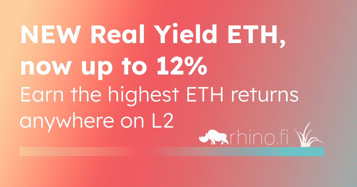 Real Yield ETH offers the highest trusted yield on L2, thanks to our boost